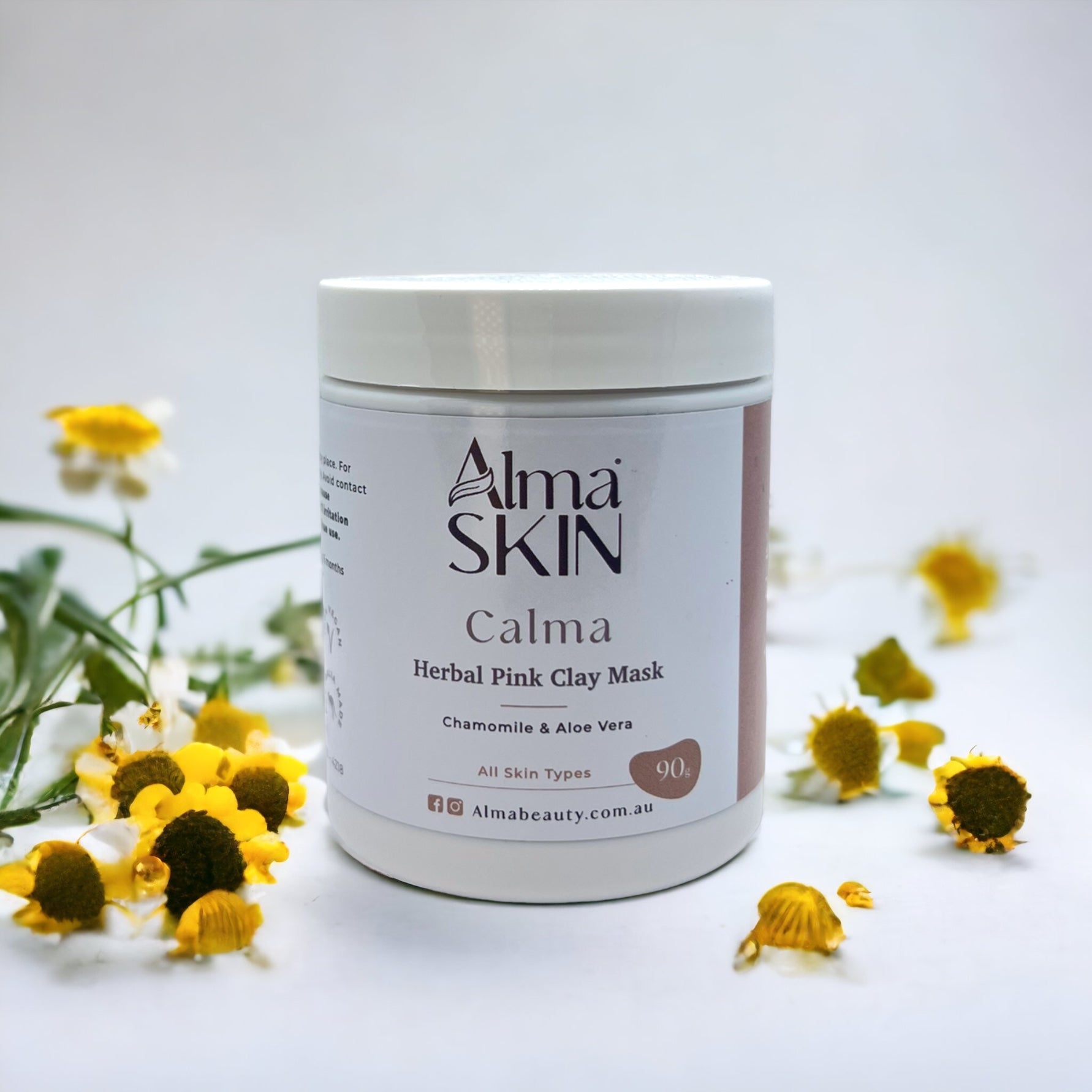 CALMA | Herbal Pink Clay Mask - Alma Holistic Beauty